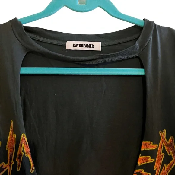 Daydreamer x Free People Untamed V-Neck Leopard Graphic Tee - Picture 4 of 7